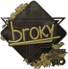 Sticker | broky (Gold) | Rio 2022 image