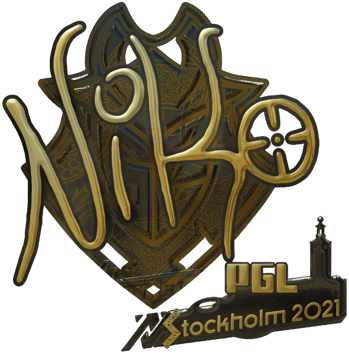 Sticker | NiKo（金色）| 2021年斯德哥尔摩锦标赛