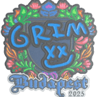 Sticker | Grim (Embroidered) | Budapest 2025 Sticker | Grim (Embroidered) | Budapest 2025 image