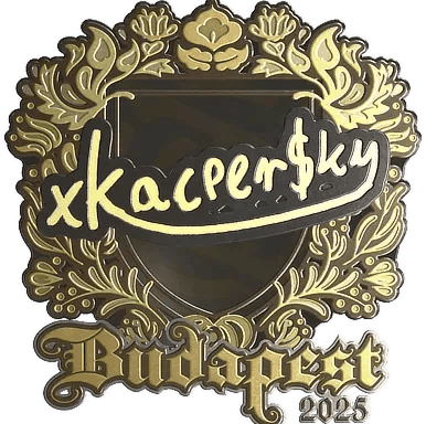 สติกเกอร์ | xKacpersky (Gold) | Budapest 2025