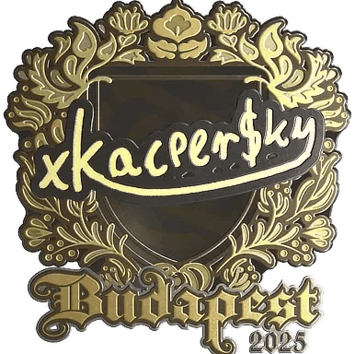 สติกเกอร์ | xKacpersky (Gold) | Budapest 2025