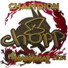 Sticker | chopper (Gold, Champion) | Shanghai 2024 image