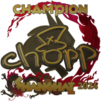 Sticker | chopper (Gold, Champion) | Xangai 2024