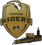 Sticker | Movistar Riders (Gold) | Stockholm 2021