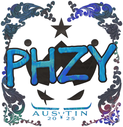 Sticker | phzy (holograficzna) | Austin 2025