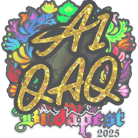 Sticker | EmiliaQAQ (Holo) | Budapest 2025 Sticker | EmiliaQAQ (Holo) | Budapest 2025 image