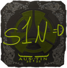 Sticker | s1n (Foil) | Austin 2025 image