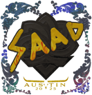 Sticker | saadzin (Holo) | Austin 2025 Sticker | saadzin (Holo) | Austin 2025 image