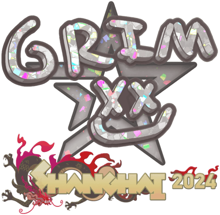 Sticker | Grim (purpurina) | Shanghái 2024