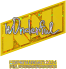 Sticker | w0nderful (Glitter) | Copenhagen 2024 image