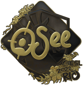 Sticker | oSee(金色)| 2022年里约热内卢锦标赛