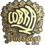 Sticker | cobra (Gold) | Budapest 2025