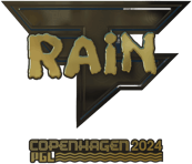 Sticker | rain (Gold) | Copenhagen 2024
