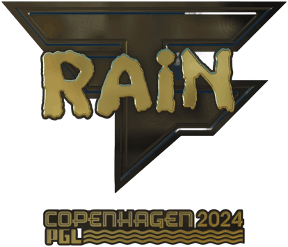 Sticker | rain (Gold) | Kopenhagen 2024