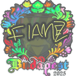 Sticker | FlameZ (Holo) | Budapest 2025