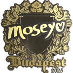 Sticker | Moseyuh (Gold) | Budapest 2025