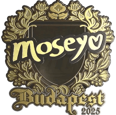 Calcomanía | Moseyuh (dorada) | Budapest 2025
