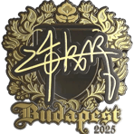 Sticker | z4KR (Gold) | Budapest 2025