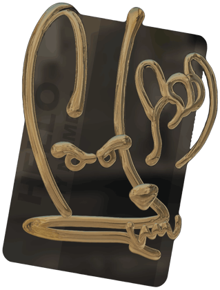 Sticker | Hallo M4A4 (Gold)