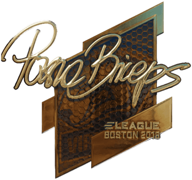 Adesivo | pashaBiceps (Dourado) | Boston 2018