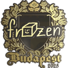 Sticker | frozen (Gold) | Budapest 2025 image