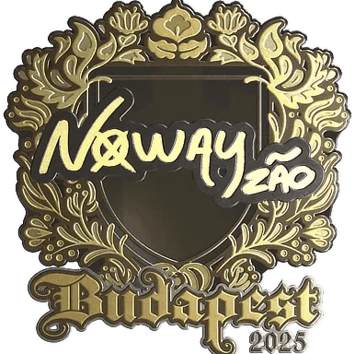 Adesivo | noway (Dourado) | Budapeste 2025