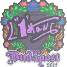 Sticker | L1haNg (Embroidered) | Budapest 2025 Sticker | L1haNg (Embroidered) | Budapest 2025 image