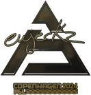 Sticker | ewjerkz (Gold) | Copenhagen 2024 image