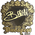 Sticker | bodyy (Gold) | Budapest 2025 image