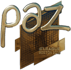 Sticker | paz (Gold) | Boston 2018 Sticker | paz (Gold) | Boston 2018 image
