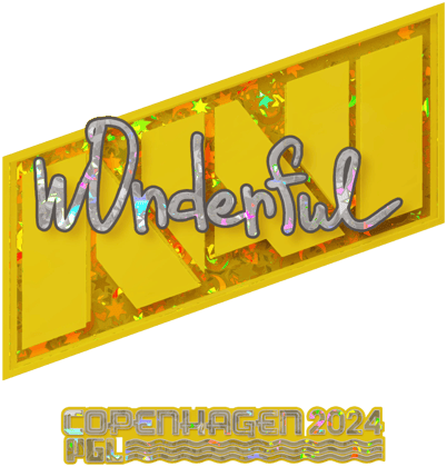 Sticker | w0nderful(반짝이, 우승팀) | 코펜하겐 2024