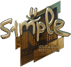 Sticker | s1mple (Gold) | Boston 2018 Sticker | s1mple (Gold) | Boston 2018 image