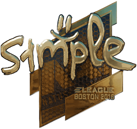 Sticker | s1mple (Oro) | Boston 2018