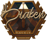 Sticker | draken (Gold) | London 2018 image