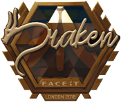 Sticker | draken (Gold) | London 2018