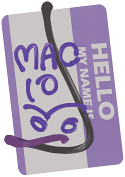 Sticker | Hello MAC-10
