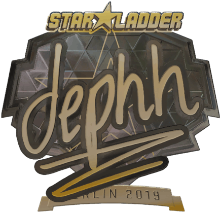 Sticker | dephh (Gold) | Berlin 2019