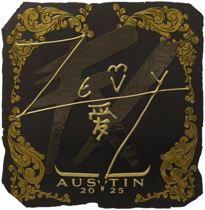 Sticker | zevy (kulta) | Austin 2025