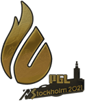 Sticker | Copenhagen Flames (Gold) | Stockholm 2021