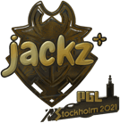 Sticker | JACKZ (Gold) | Stockholm 2021 image