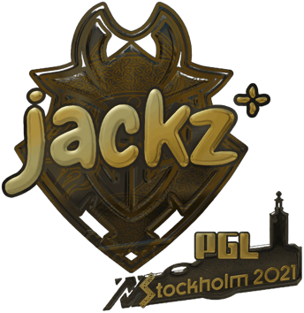 Sticker | JACKZ (złota) | Sztokholm 2021