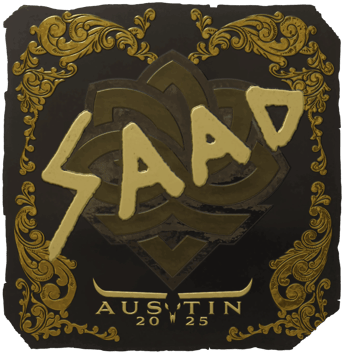 Sticker | saadzin (Gold) | Austin 2025