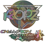 Sticker | ropz (Holo, Champion) | Antwerp 2022 image