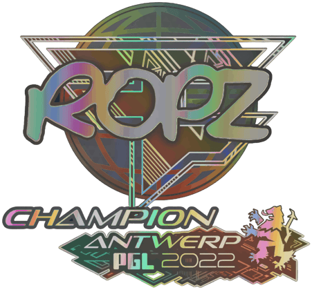 Sticker | ropz (holo, champion) | Anvers 2022