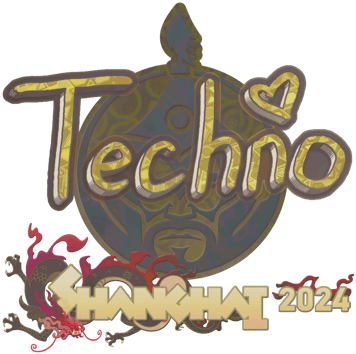 Sticker | Techno4K (holograficzna) | Szanghaj 2024
