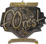 Sticker | f0rest (Gold) | Berlin 2019