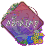 Sticker | n0rb3r7 (Glitter) | Rio 2022