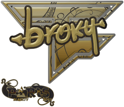 Sticker | broky (ゴールド) | Paris 2023