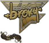 Sticker | broky (Gold) | Paris 2023