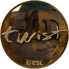 Sticker | twist (Gold) | Katowice 2019 image